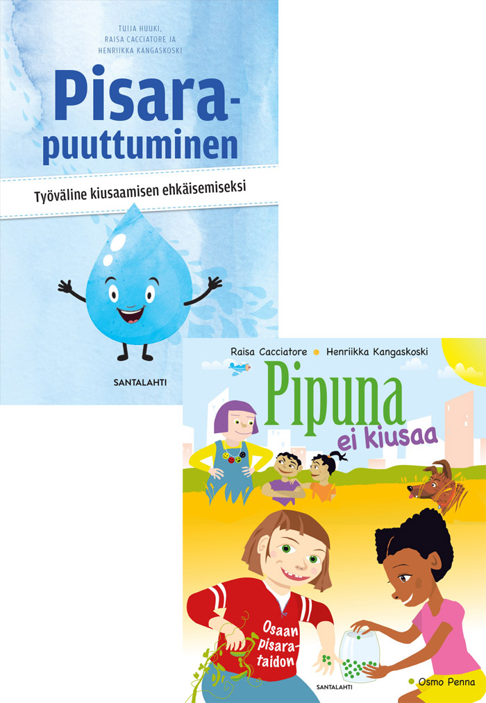 Pisarapuuttuminen ja Pipuna ei kiusaa -kirjapaketti
